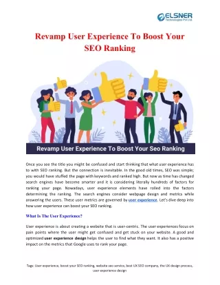 revamp user experience to boost your seo ranking