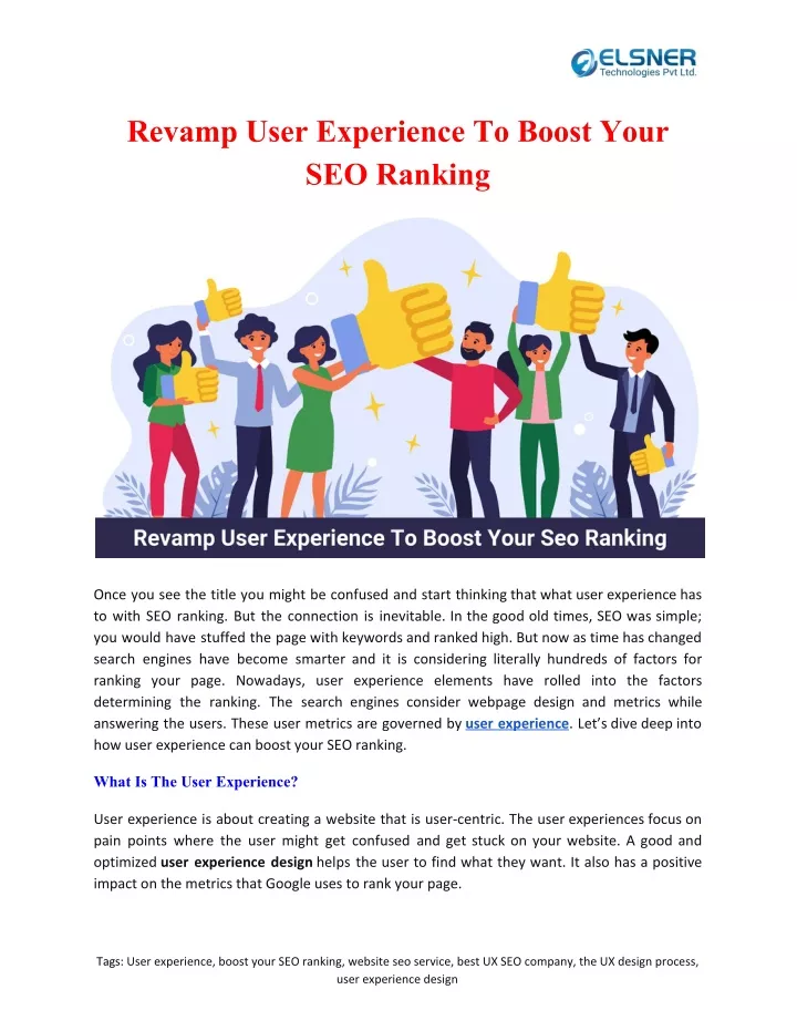 revamp user experience to boost your seo ranking