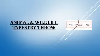 Animal & Wildlife Tapestry Throws