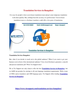 translation services in bangalore