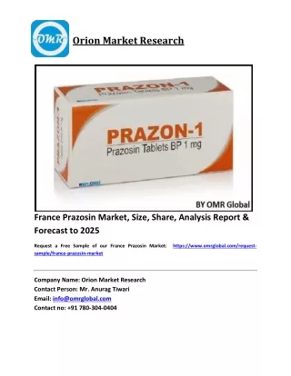 France Prazosin Market Size, Industry Trends, Share and Forecast 2020-2026