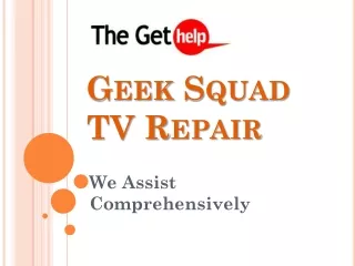 geek squad tv repair