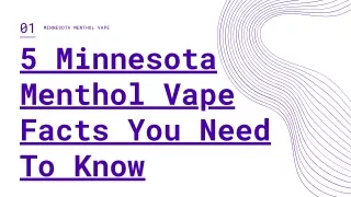 5 Minnesota Menthol Vape Facts You Need to Know