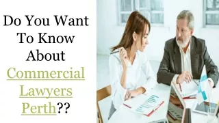 Get Connect with affordable Commercial lawyers in Perth
