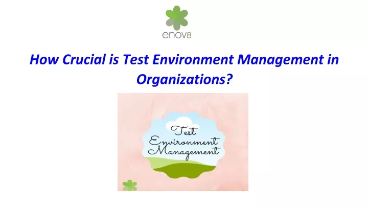 how crucial is test environment management