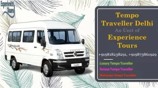 Cheapest Tempo Traveller in Delhi - Experience Tours