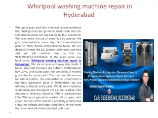 Whirlpool Refrigerator Service Center in Hyderabad