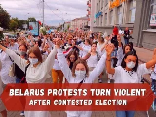 Street protests in Belarus after contested election