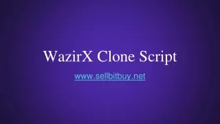 WazirX Clone Script - Start A Crypto Exchange Website Like WazirX