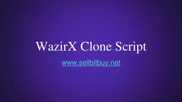 wazirx clone script