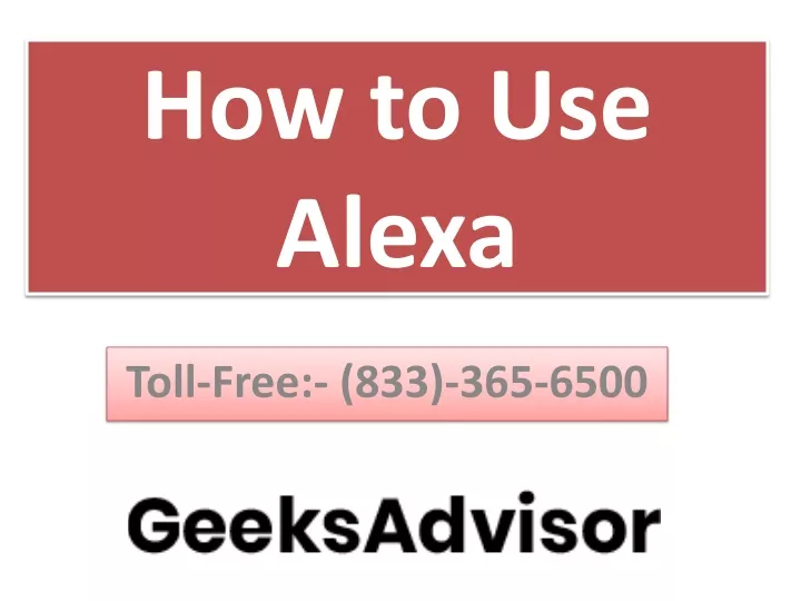 how to use alexa