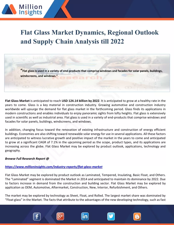 flat glass market dynamics regional outlook
