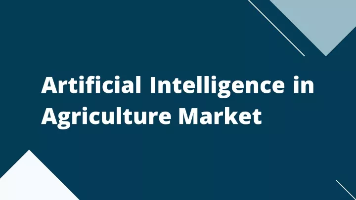 artificial intelligence in agriculture market