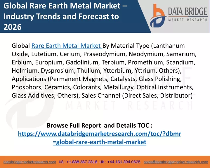 global rare earth metal market industry trends