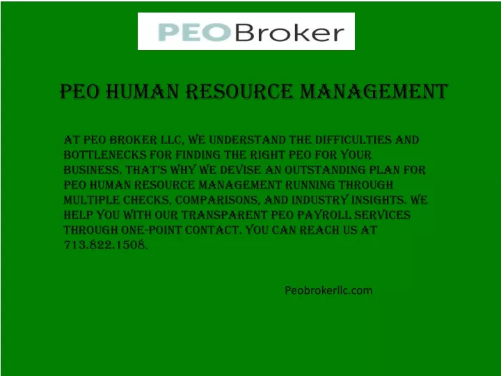 peo human resource management