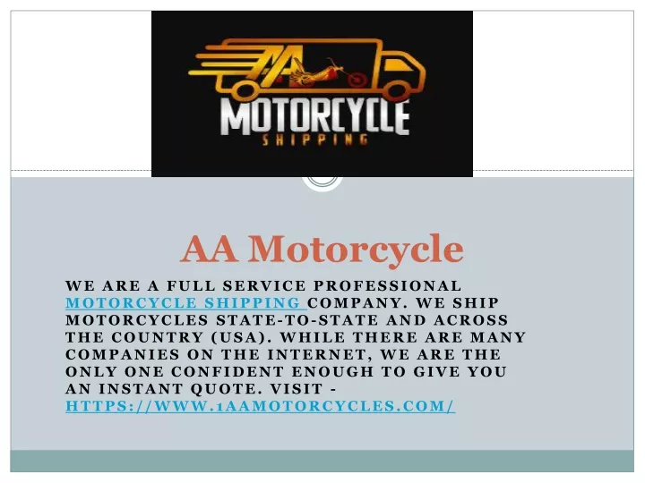 aa motorcycle