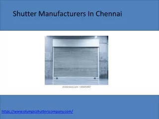 shutter manufacturers in chennai