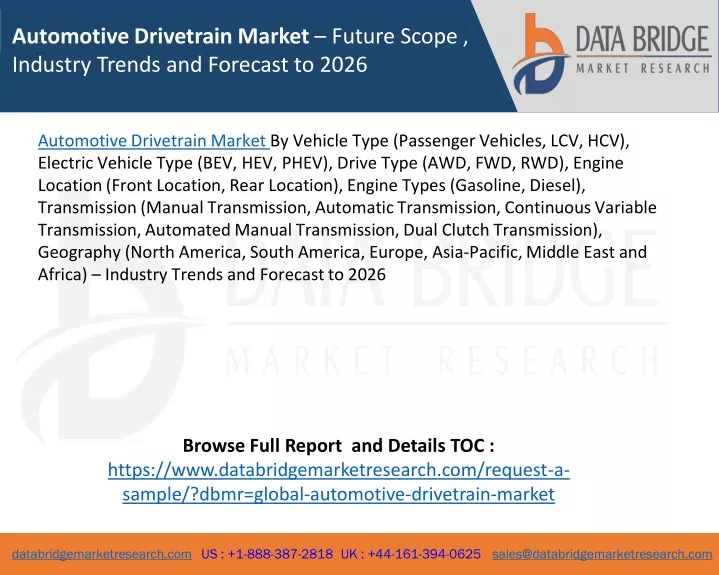 automotive drivetrain market future scope