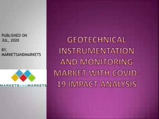 Geotechnical Instrumentation and Monitoring Market with Covid-19 Impact Analysis
