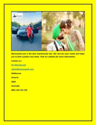 Punjabi matrimonial Sites | Meravyaah.com
