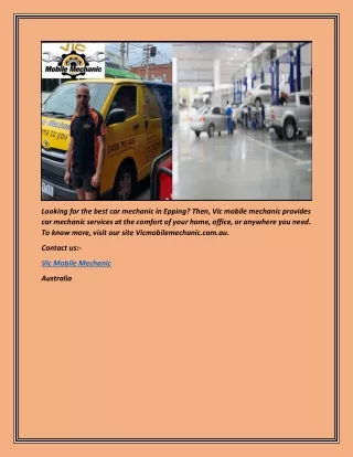 looking for the best car mechanic in epping then