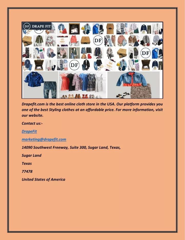 drapefit com is the best online cloth store