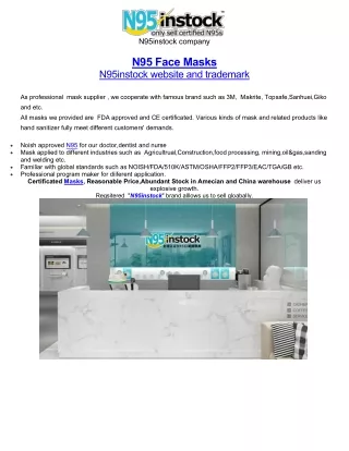 n95instock company n95 face masks n95instock
