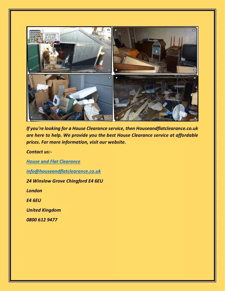 if you re looking for a house clearance service