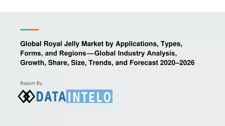 global royal jelly market by applications types