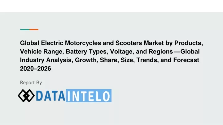 global electric motorcycles and scooters market
