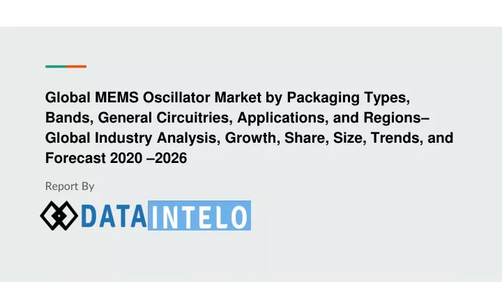 global mems oscillator market by packaging types