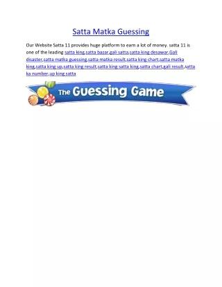 satta matka guessing