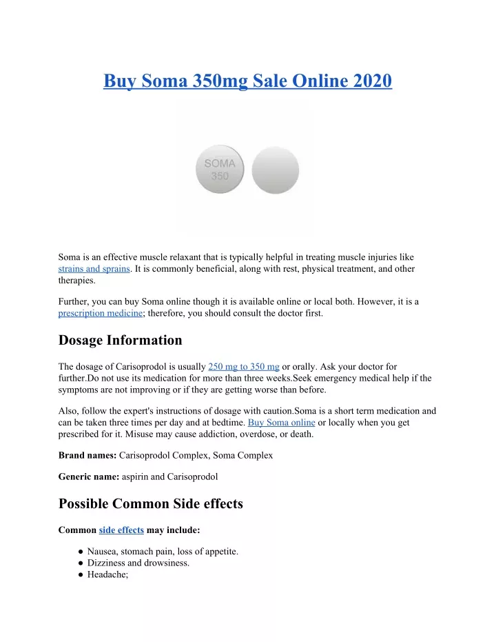 buy soma 350mg sale online 2020