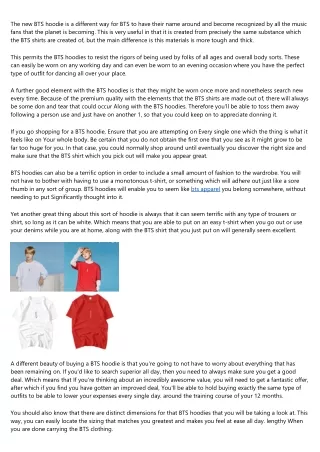 the new bts hoodie is a different