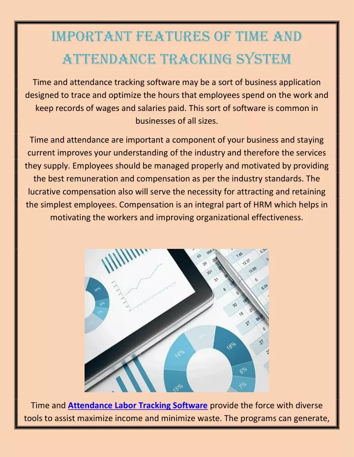 important features of time and attendance