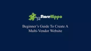 beginner s guide to create a multi vendor website