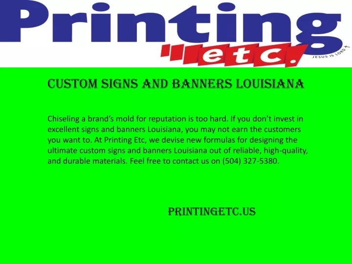 custom signs and banners louisiana