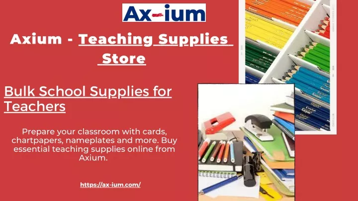 axium teaching supplies store