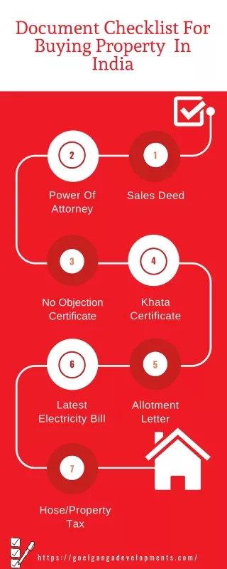 document checklist for buying property in india
