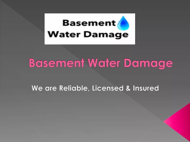 basement water damage