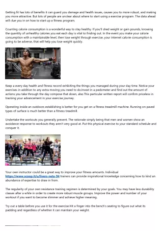 getting fit has lots of benefits it can guard
