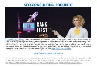 seo consulting toronto