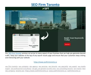 seo firm toronto
