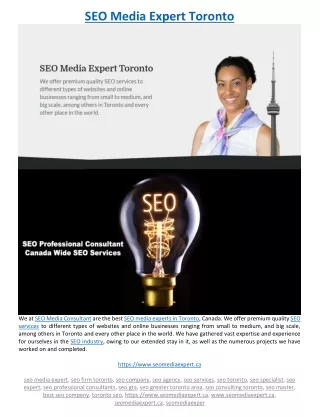seo media expert toronto