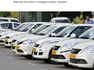 Book best taxi service in chandigarh anytime, anywhere