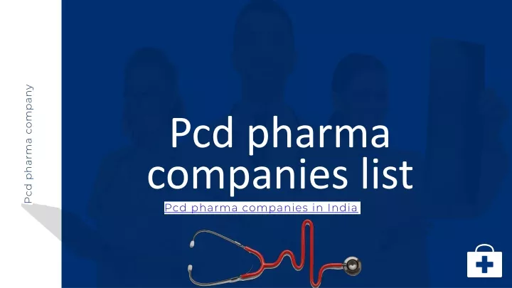 pcd pharma companies list