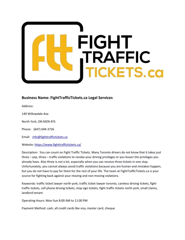 business name fighttraffictickets ca legal