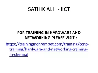 Hardware and Networking PPT