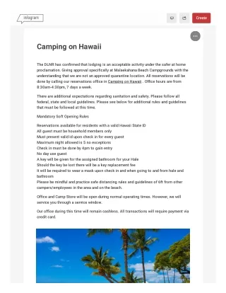 Camping on Hawaii
