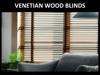 venetian wood blinds